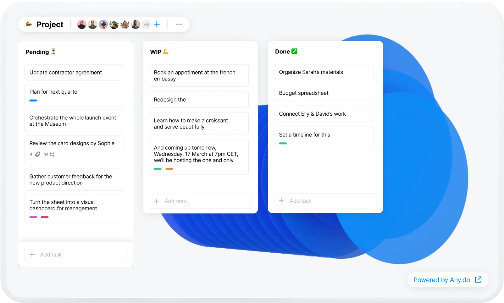 Organize your life and manage your team's work with Any.do